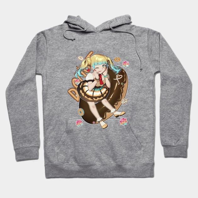 Donut Girl Hoodie by Neydarts